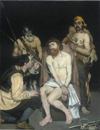 A katonák által kigúnyolt Jézus, 1865 alkotó: Édouard Manet