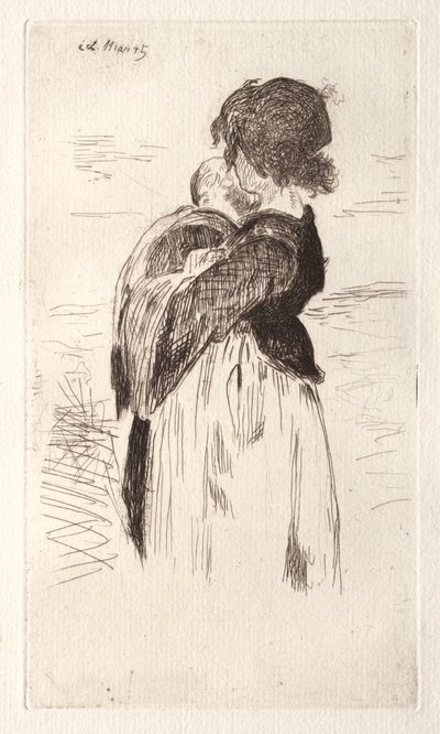 A kislány kezében egy baba. alkotó: Édouard Manet