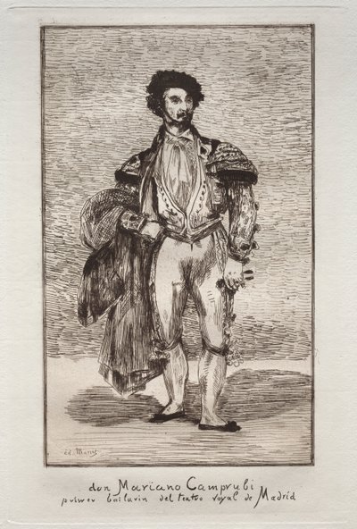 A táncos (Don Mariano Camprubi) alkotó: Édouard Manet