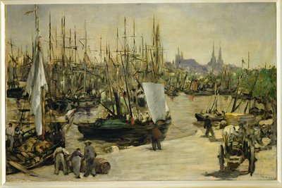 Bordeaux-i kikötő, Franciaország (olaj, vászon) alkotó: Edouard Manet