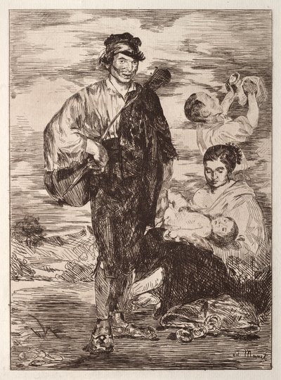 A cigányok alkotó: Édouard Manet
