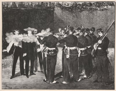 Miksa kivégzése alkotó: Édouard Manet