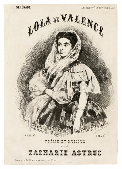 Lola de Valencia alkotó: Édouard Manet