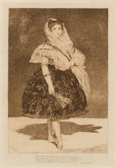 Lola de Valencia, 1862. alkotó: Édouard Manet