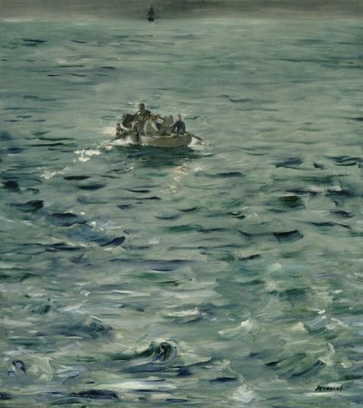 Menekülés Rochefortból alkotó: Édouard Manet