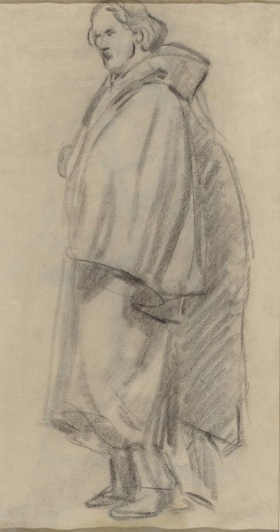 Köpenyt viselő férfi [verso] alkotó: Édouard Manet