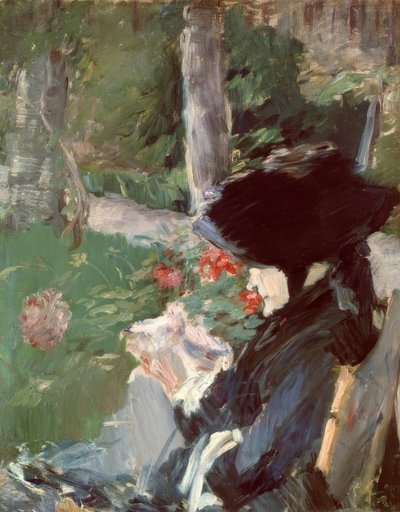 Mme Manet anyja a Bellevue kertben alkotó: Édouard Manet