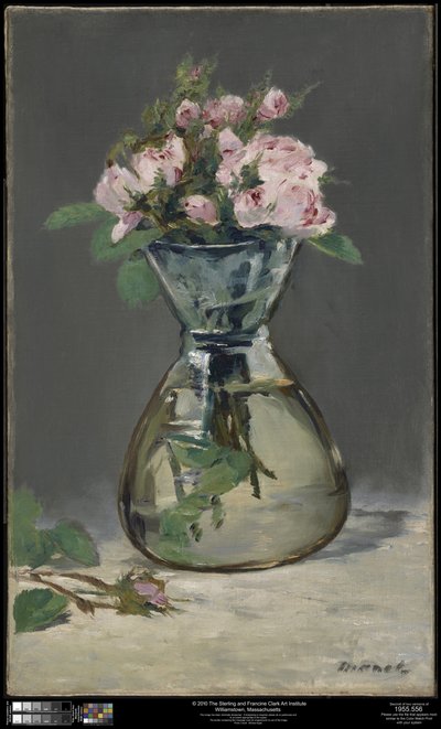 Moha rózsák vázában alkotó: Édouard Manet