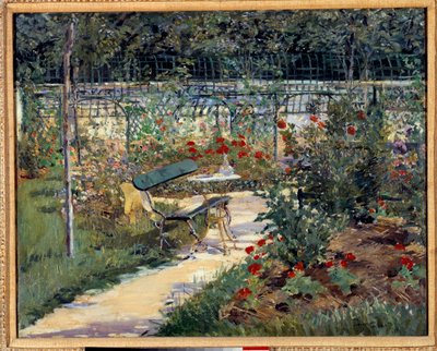 A kertem, a pad. Edouard Manet festménye (1832-1883) alkotó: Édouard Manet