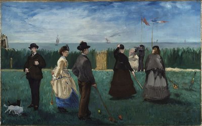 Krokett játék Boulogne-ban – sur – Mer alkotó: Édouard Manet