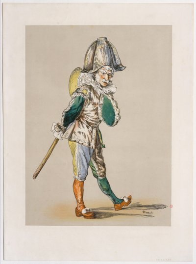 Polichinelle alkotó: Édouard Manet