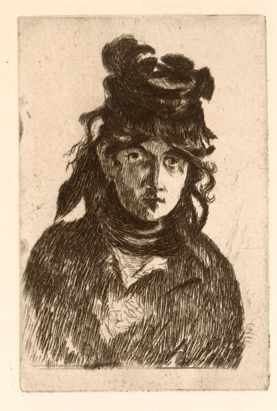 Berthe Morisot portréja. alkotó: Édouard Manet