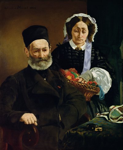 Monsieur és Madame Auguste Manet portréja alkotó: Édouard Manet