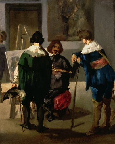 Jelenet egy spanyol stúdióban, 1860 körül alkotó: Édouard Manet