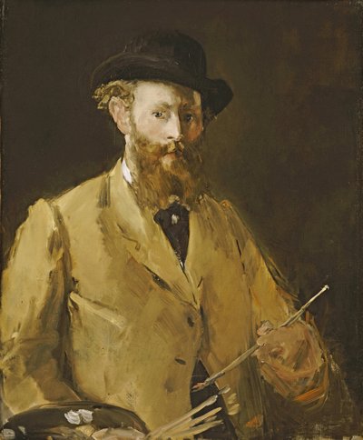 Önarckép palettával alkotó: Édouard Manet