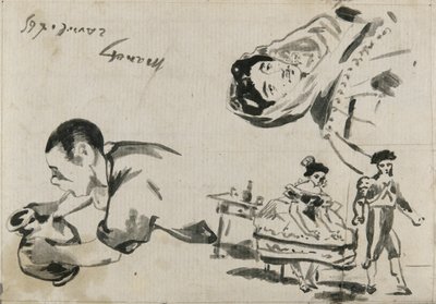 Vázlatok a „Cigányok”, „A Spanyol balett” és „Lola de Valence” című filmből a „L’Autographe au Salon de 1865” című filmhez alkotó: Édouard Manet