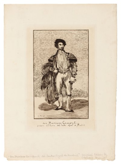 A balett-táncos (Don Mariano Camprubi) alkotó: Édouard Manet