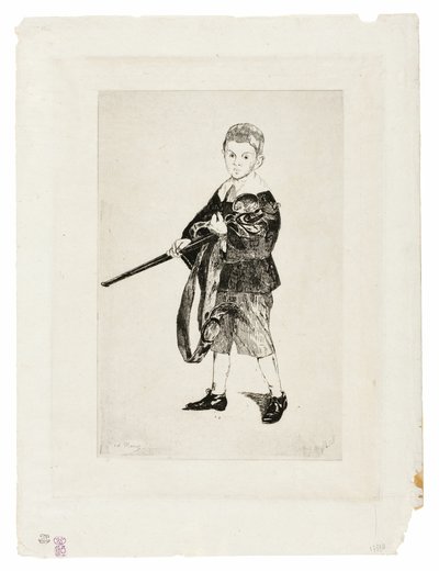 A balra fordult kardos fiú III alkotó: Édouard Manet