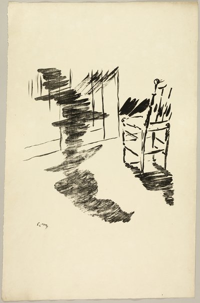A szék ("Az az árnyék, amely a padlón lebeg..."), A hollóból (Le Corbeau) alkotó: Édouard Manet