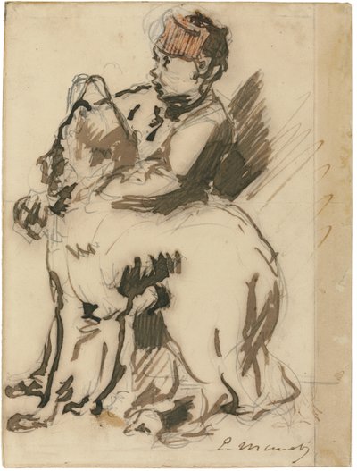 A gyerek és a kutya alkotó: Édouard Manet