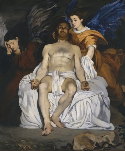 A halott Krisztus angyalokkal alkotó: Édouard Manet