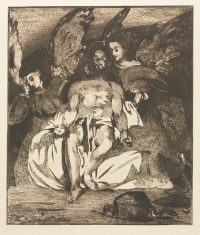 A halott Krisztus angyalokkal, 1866-1867. alkotó: Édouard Manet