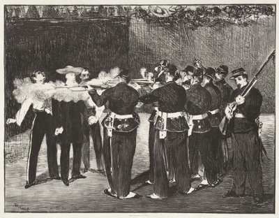 Maximilian császár kivégzése alkotó: Edouard Manet