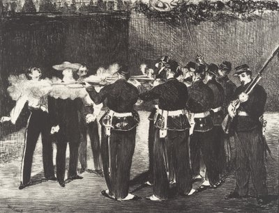 Maximilian császár kivégzése Maximilian kivégzése, 1868. alkotó: Édouard Manet