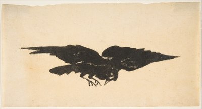 A repülő holló, Ex libris a hollóhoz, Edgar Allan Poe, 1875. alkotó: Édouard Manet