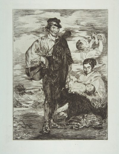 A cigányok Les Gitanos, 1862. alkotó: Édouard Manet
