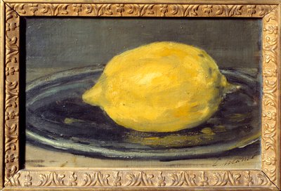 Edouard Manet citromfestménye (1832-1883). 1880. V. 0,14x0,22 m Párizs. Musee d