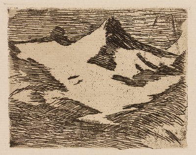 A hegy, 2. lemez a Le Fleuve-ból alkotó: Édouard Manet