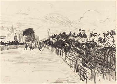 Versenyek (Les tanfolyamok) alkotó: Édouard Manet