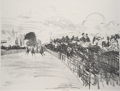 The Races Les Courses, 1865-72, megjelent 1884. alkotó: Édouard Manet
