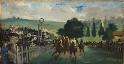 The Races at Longchamp, 1866 alkotó: Édouard Manet