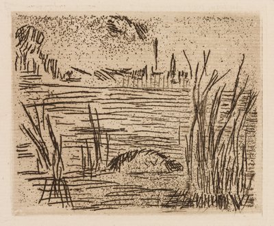 A folyó a síkságon, 4. lemez a Le Fleuve-ból alkotó: Édouard Manet