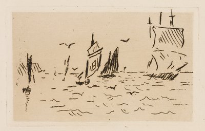 A tenger, 7. lemez a Le Fleuve-ból alkotó: Édouard Manet