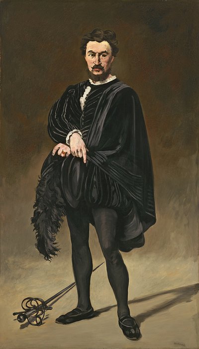 A tragikus színész (Rouviere mint Hamlet) alkotó: Édouard Manet
