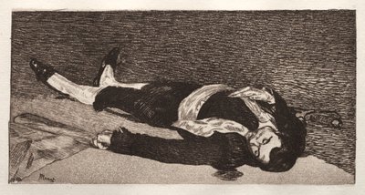 Torero meghalt. alkotó: Édouard Manet