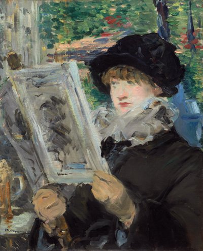 Nő Olvasás alkotó: Édouard Manet