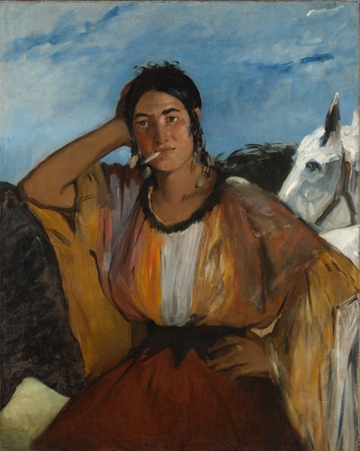 Nő cigarettával alkotó: Édouard Manet