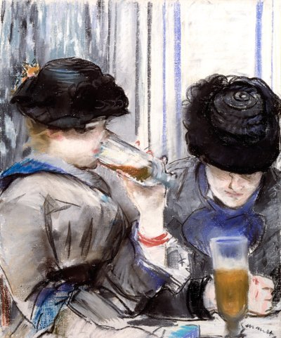 Sört ivó nők alkotó: Édouard Manet