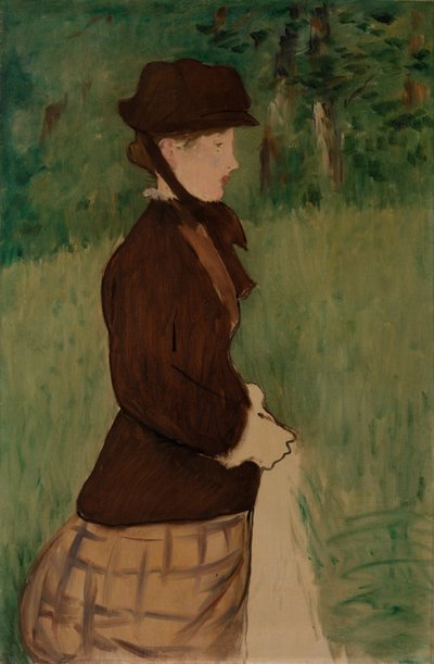 Fiatal nő a kertben, 1879 alkotó: Édouard Manet