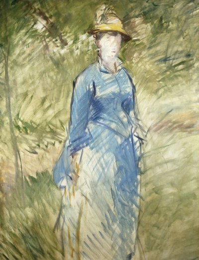 Fiatal nő a zöldben; Fiatal nő a zöldben, 1882 alkotó: Édouard Manet