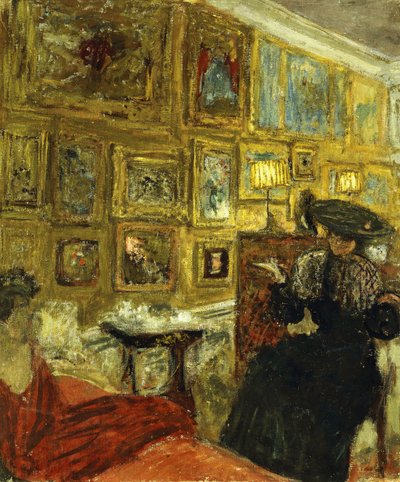 Látogatás Hesselben; The Visit to the Hesels, 1908 körül alkotó: Edouard Vuillard