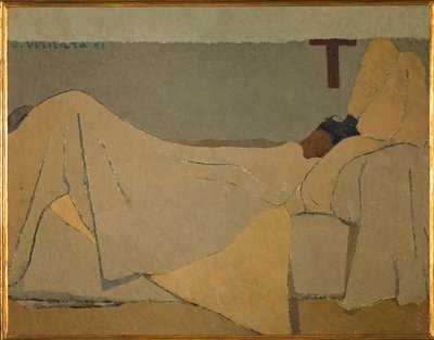 Az ágyban alkotó: Edouard Vuillard