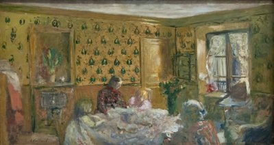 A munkaasztal mellett alkotó: Edouard Vuillard