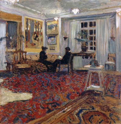 Csevegés a Fontainesben: Mr és Mrs. Arthur Fontaine; Csevegés a Fontainesben: Monsieur és Madame Arthur Fontaine, 1904 alkotó: Edouard Vuillard