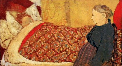 Altatódal: Marie Roussel az ágyban alkotó: Edouard Vuillard