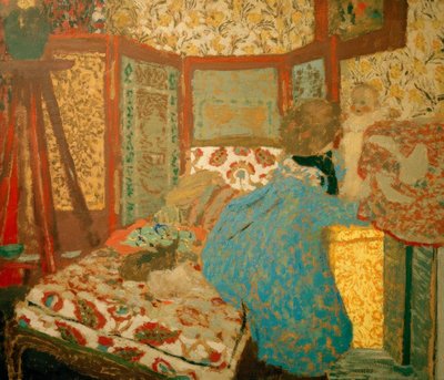 A kék hölgy gyerekkel alkotó: Edouard Vuillard